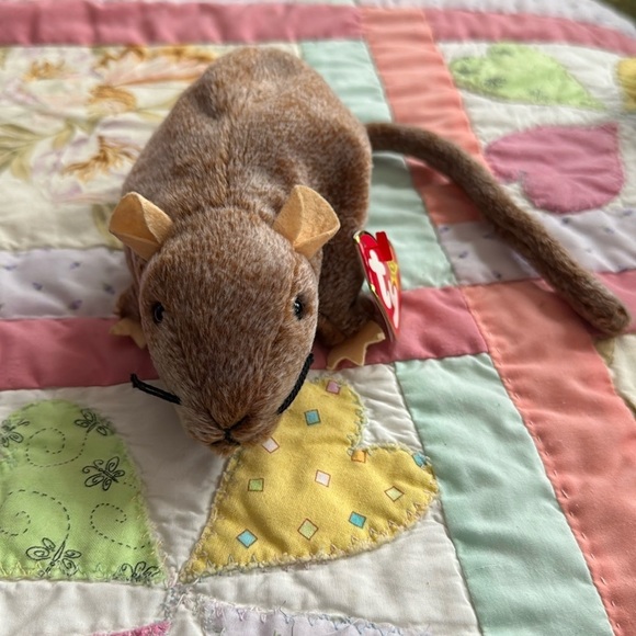 ty Other - Vintage Ty Beanie Baby TIPTOE the RAT 1999 Collectible